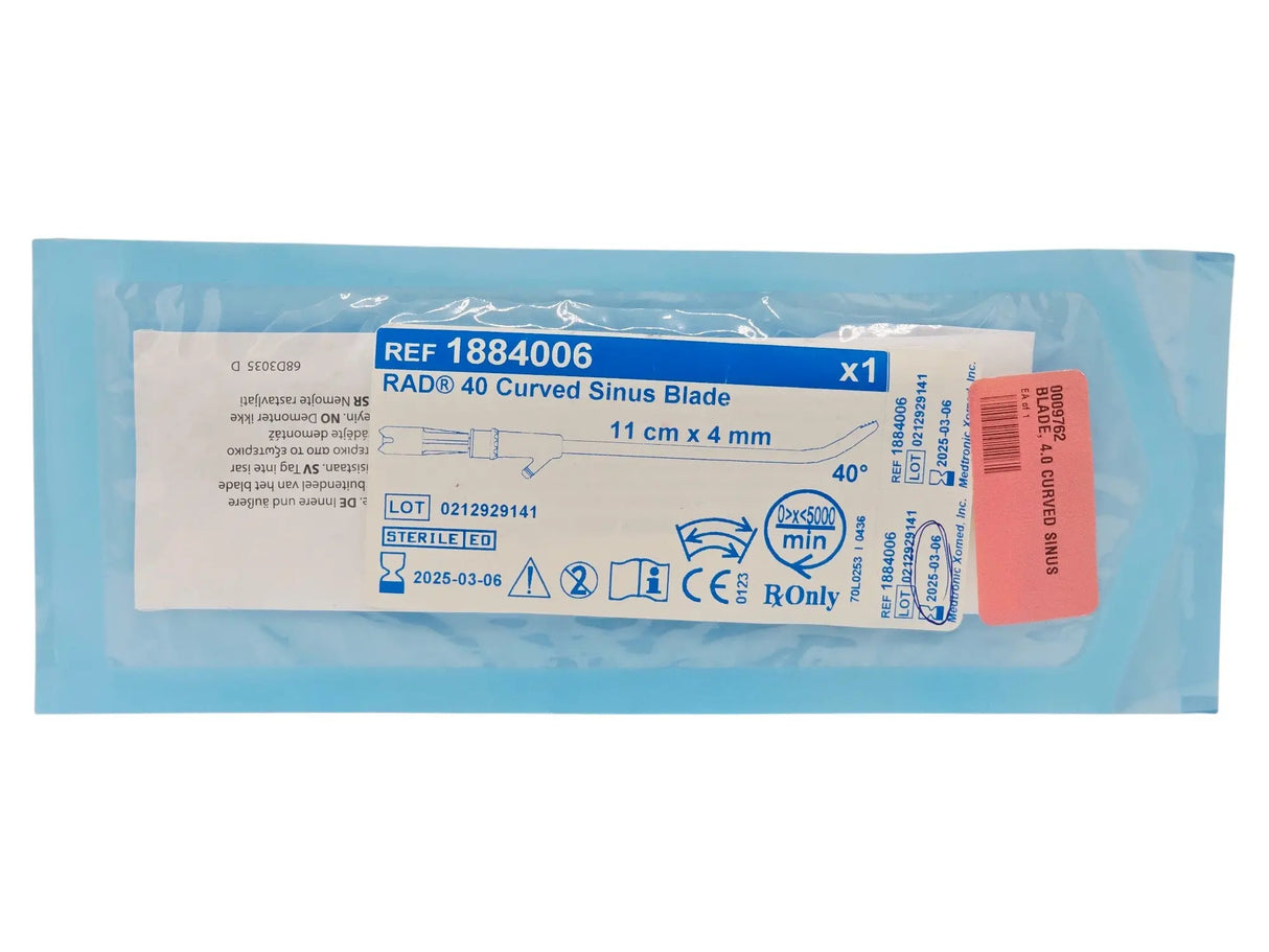 Medtronic 1884006 Rad 40 Curved Sinus Blade 11cm x 4mm Medtronic