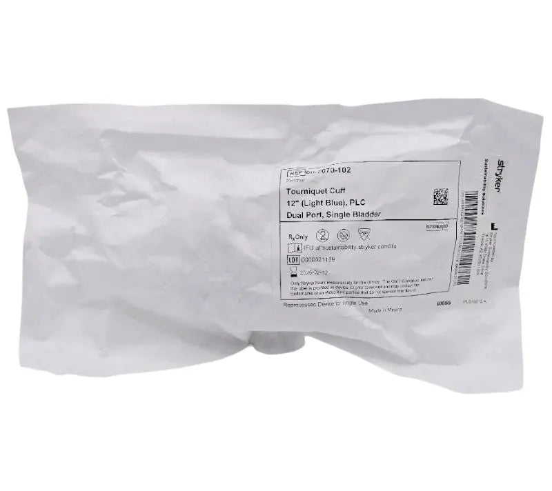 Zimmer 60-7070-102 Dual-Port Tourniquet Cuff 12″ Single-Bladder (Light Blue) Zimmer