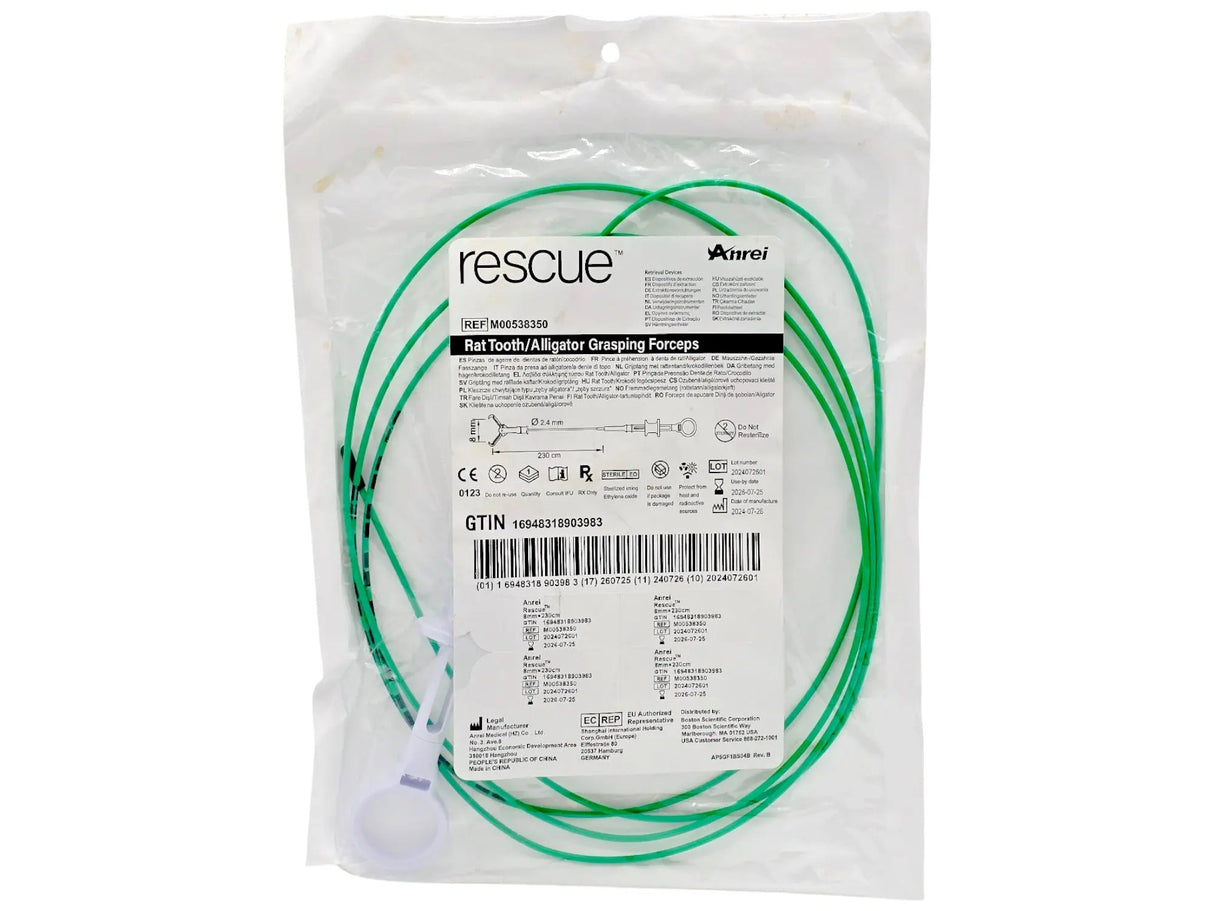 Anrei Medical M00538350 Single Use Rat Tooth Alligator Grasping Forceps Sterile Primis Medical