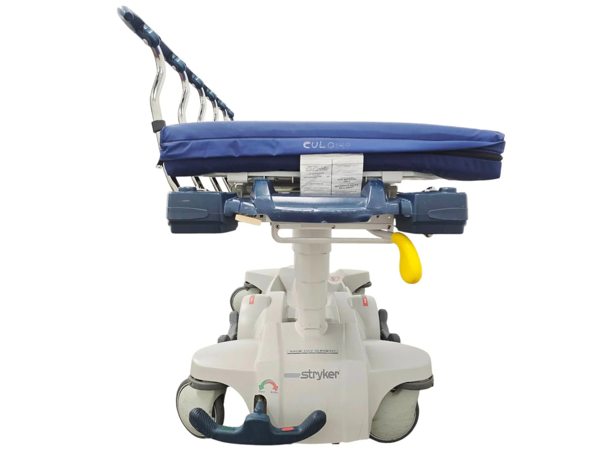 Stryker 1015 Big Wheel Glideaway Stretcher Hospital Transport Bed 317kg Capacity Primis Medical