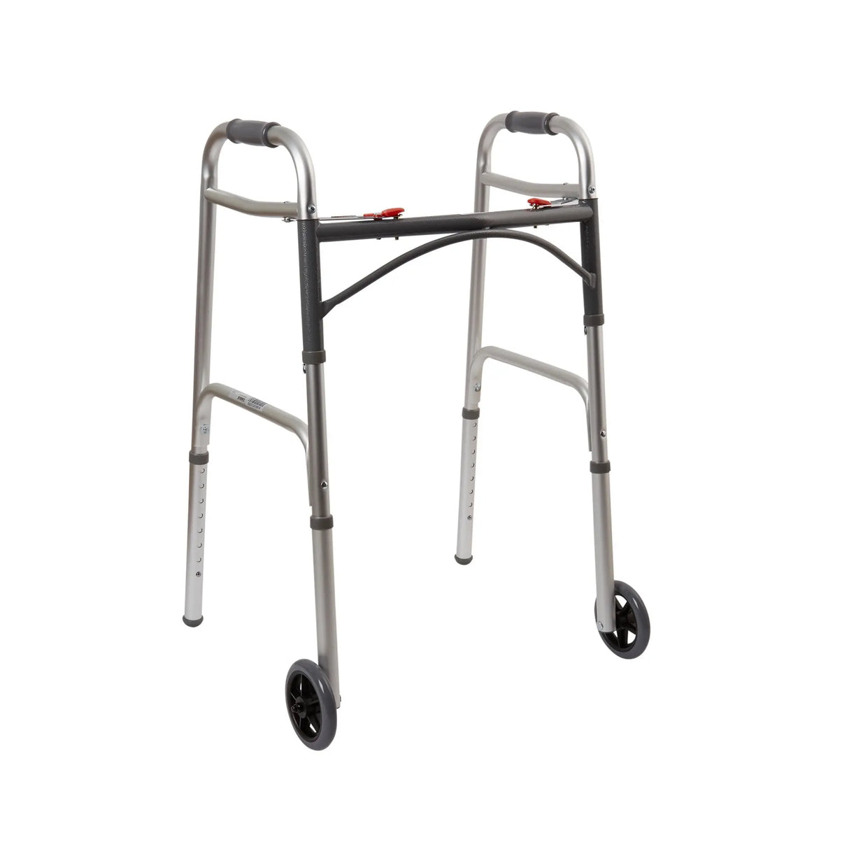 Standard Folding Walker, Adjustable Height 32 to 39 Inch, 350lb Capacity McKesson