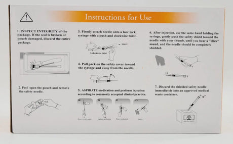 DPS Safety Needle 25G x 1" Box of 100 DPS