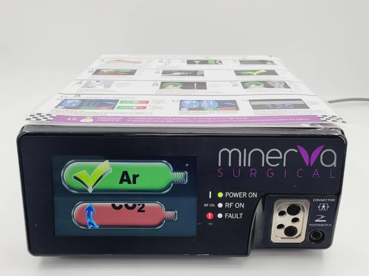 Minerva Surgical MIN180S RF-Controller with Canisters DOM: 2015 Minerva