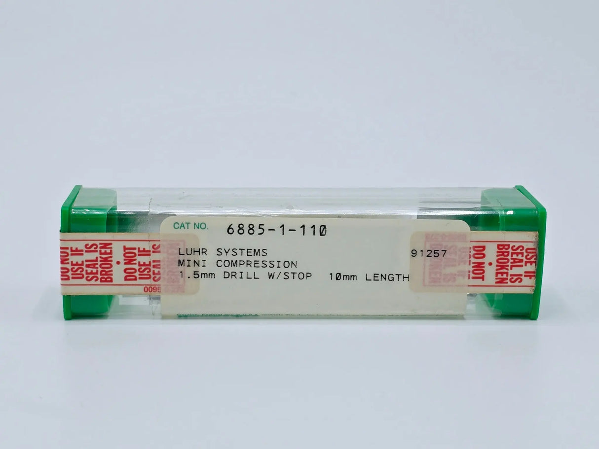Howmedica 6885-1-110 Mini Compression Drill Bit 1.5mm x 10mm w/stop NEW Open Bx Howmedica