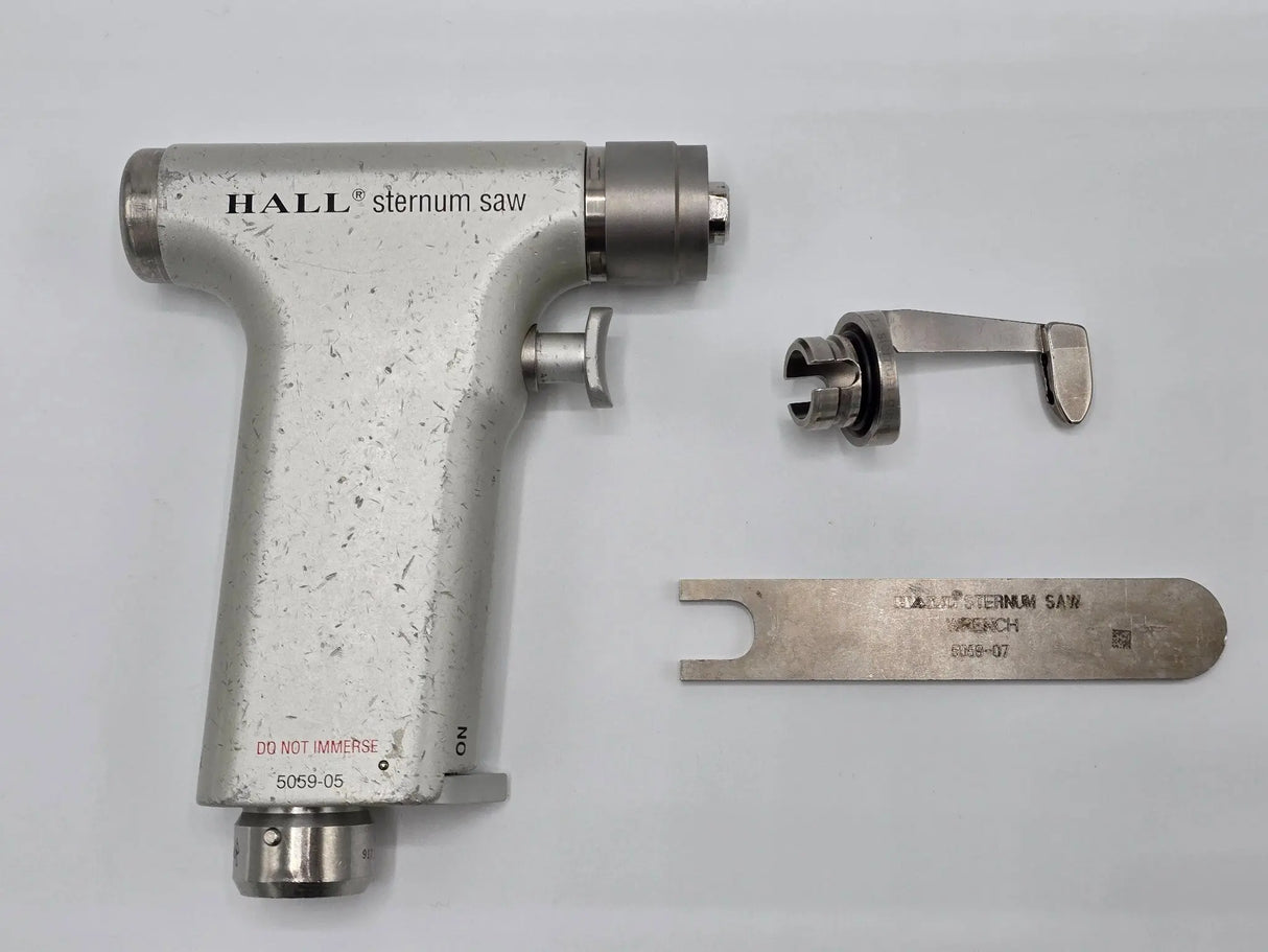 Hall 5059-05 Sternum Saw Handpiece w/ 5059-06 Sternum Guard & 5059-07 Wrench Hall