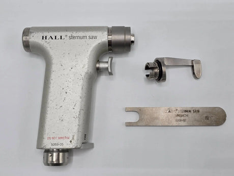 Hall 5059-05 Sternum Saw Handpiece w/ 5059-06 Sternum Guard & 5059-07 Wrench Hall