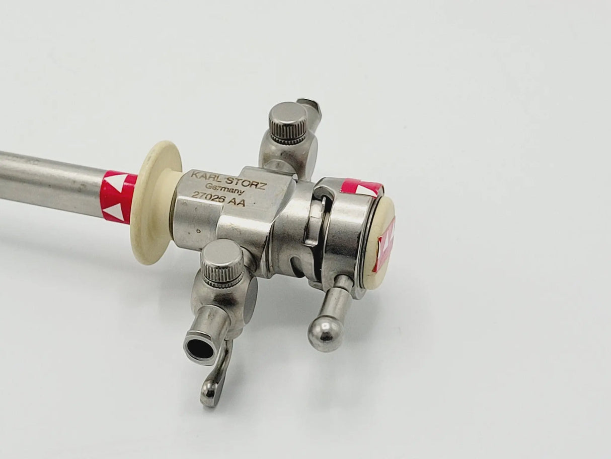 Karl Storz 27026 AA Cysto-Ureteroscope Sheath 25 Fr & 27026 AO Obturator 10-1/4" Karl Storz