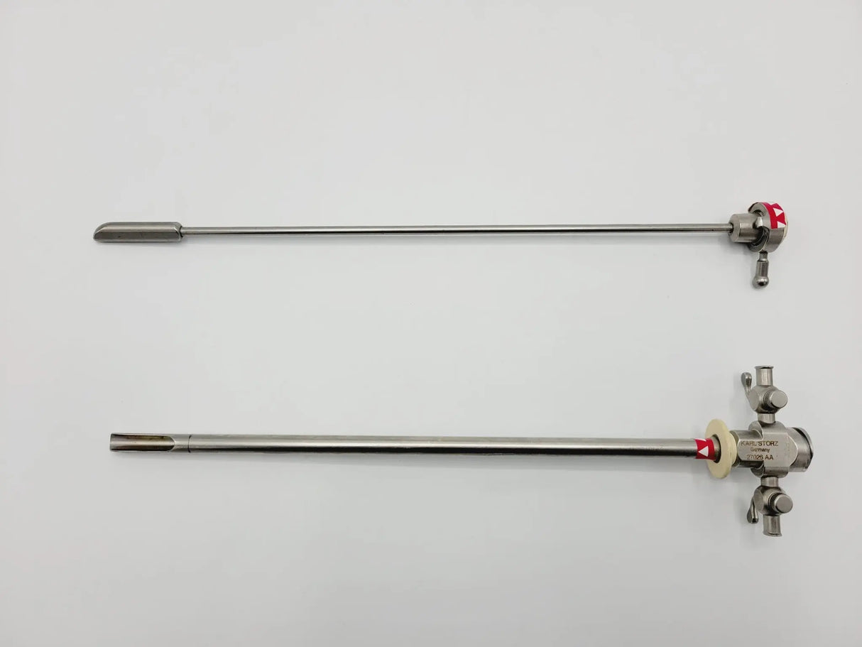Karl Storz 27026 AA Cysto-Ureteroscope Sheath 25 Fr & 27026 AO Obturator 10-1/4" Karl Storz