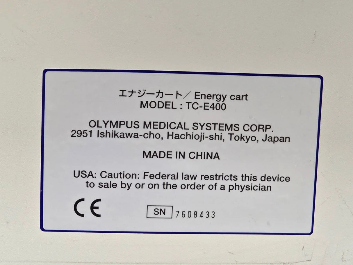 Olympus EPF-1 Surgical Tissue Management System w/ Energy Cart & Footswitches Primis Medical