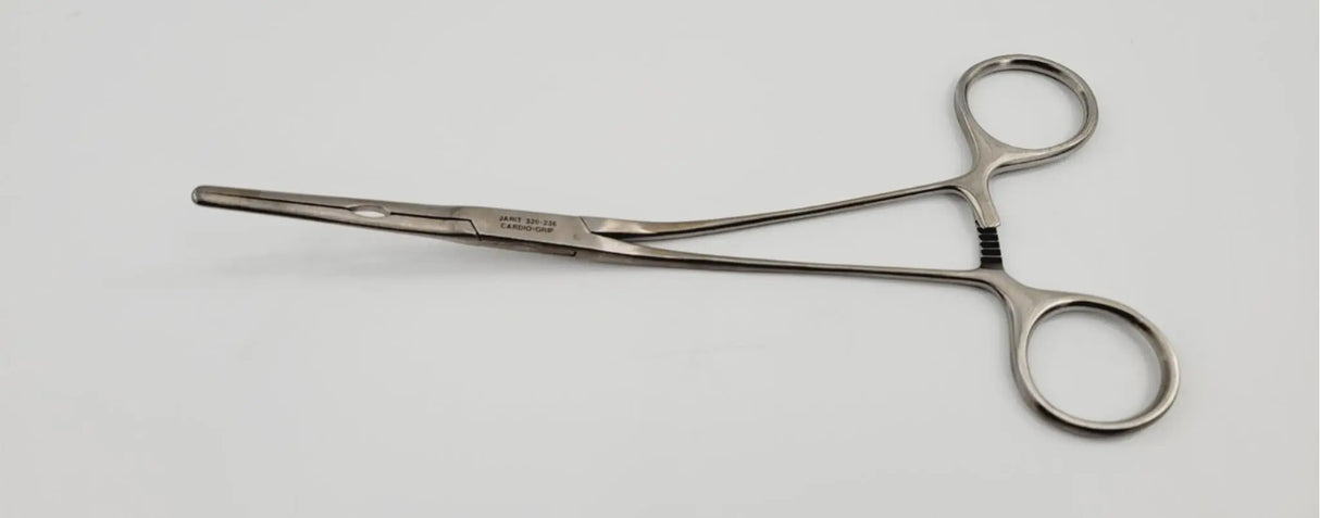 Jarit 320-236 Glover Ductus Clamp Angled Shanks Straight Jaws 7-7/8" Jarit