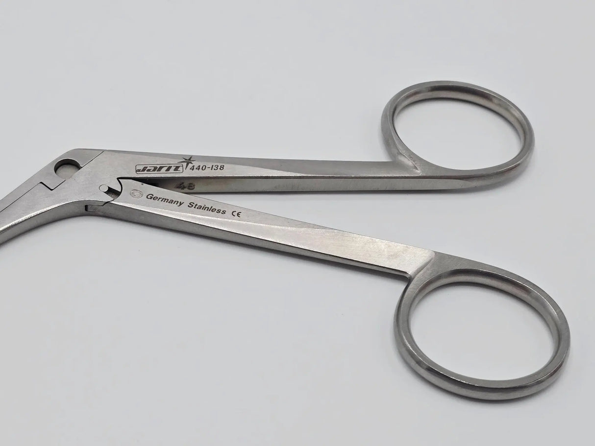 Integra Jarit 440-138 Blakesley  Forceps 4-1.5" Angled up 90 degrees Size 0 Primis Medical