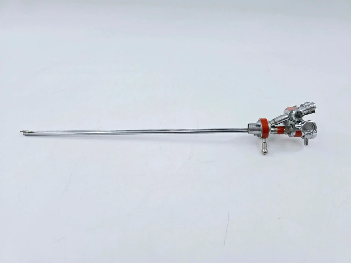 Karl Storz 27026EF Albarran Deflector, Double Channel w/ Dual Stopcocks 12" Karl Storz