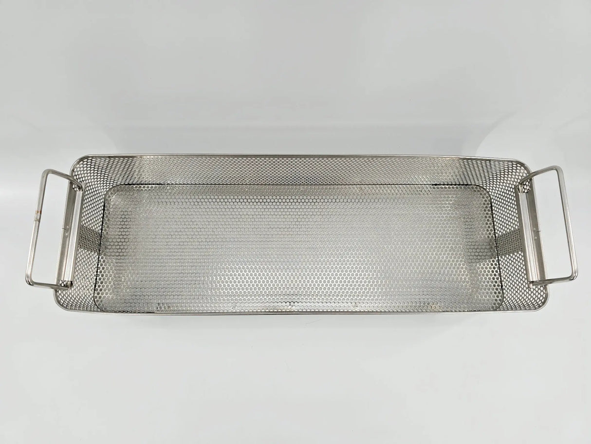 Perforated Surgical Sterilization Basket with Handles 19" x 7" x 4" Unbranded