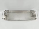 Perforated Surgical Sterilization Basket with Handles 19" x 7" x 4" Unbranded