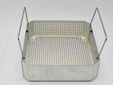 Square Surgical Sterilization Basket with Handles 10" x 10" X 3" Unbranded