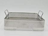 Small Stainless Steel Surgical Sterilization Basket 10.5 x 9 x 2.5 Unbranded