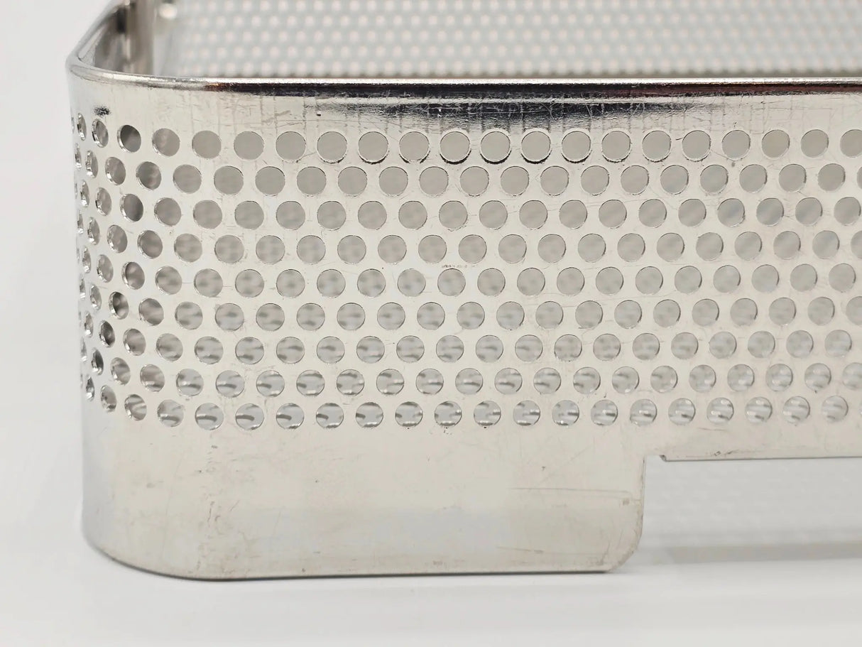 Small Stainless Steel Surgical Sterilization Basket 10.5 x 9 x 2.5 Unbranded