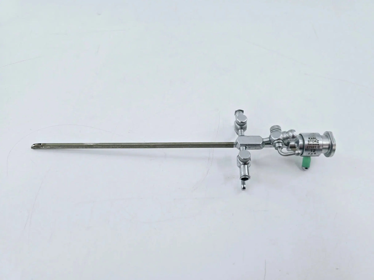 Karl Storz 27031C 1 x 4 Pediatric Cystoscope Sheath 12Fr. w/ Obturator 8" Karl Storz