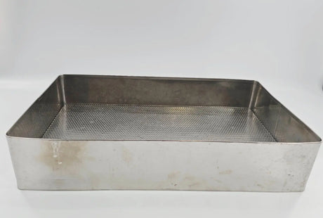 Stainless Steel Surgical Sterilization Tray Basket 18 x 11 x 4 with Handles Primis Medical