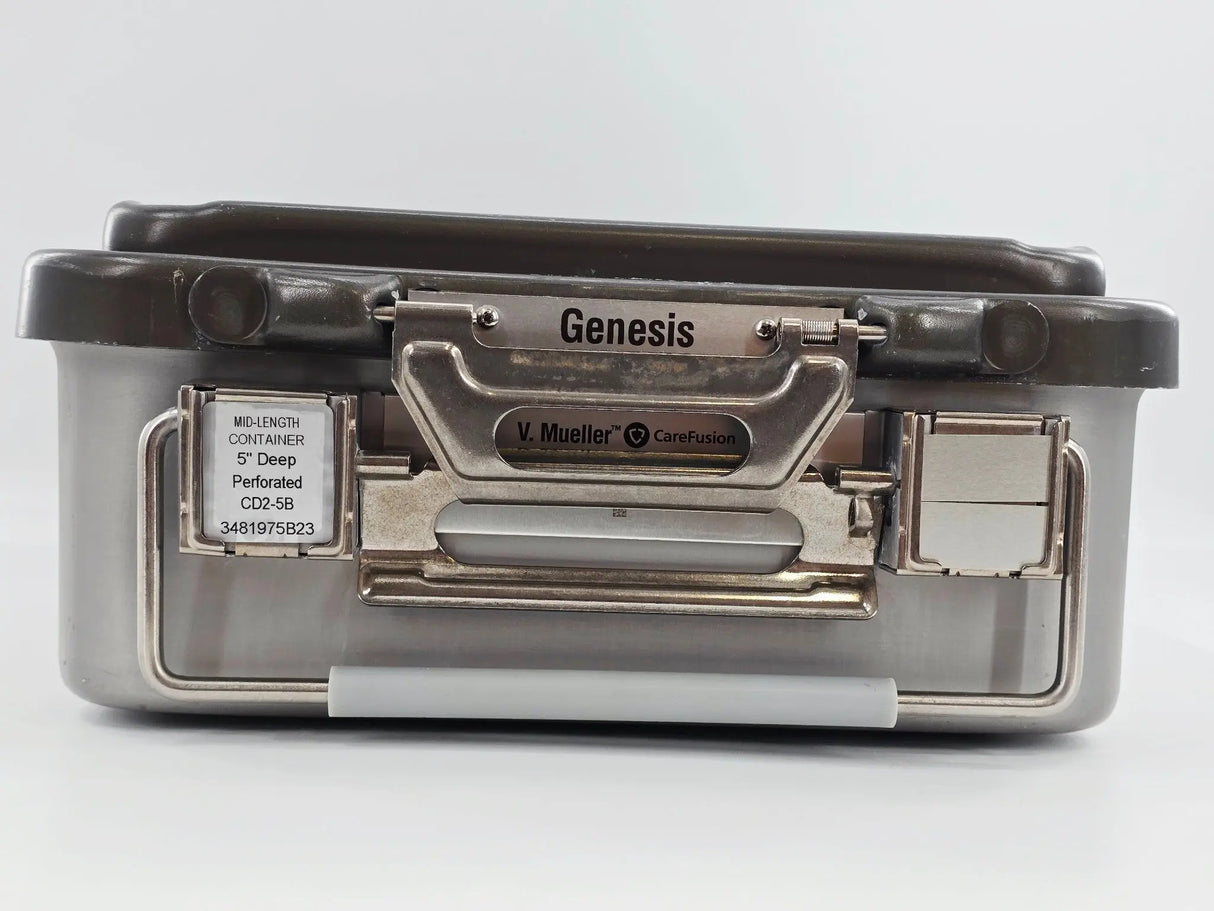 V. Mueller Genesis CD2-5B Mid Length Sterilization Container 19 X 12 X 5 V. Mueller