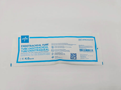 Medline DYNJAAUC40 Endotracheal Tube Oral Curved Murphy 4mm Uncuffed Box 10 Primis Medical