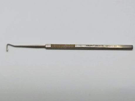 V. Mueller OP0924-601 Jameson Muscle Hook Small Bulbous Tip Ophthalmic Tool Primis Medical