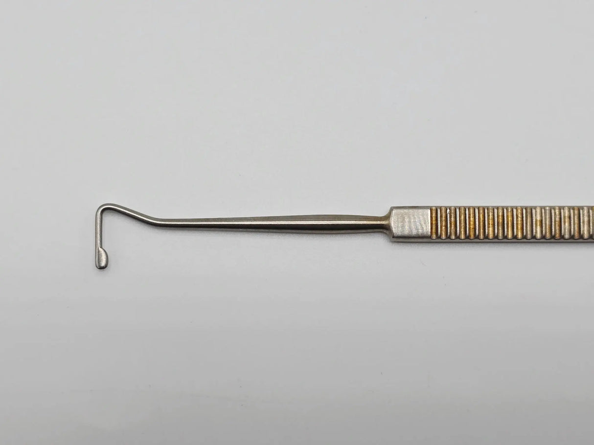 V. Mueller OP0924-601 Jameson Muscle Hook Small Bulbous Tip Ophthalmic Tool Primis Medical