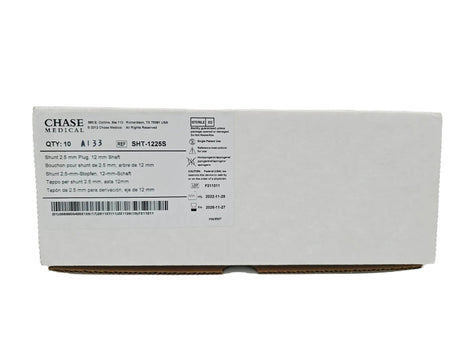 Chase Medical SHT-1225S Coronary Vessel Shunt 2.50mm Tapered Tip 12mm Shaft Primis Medical