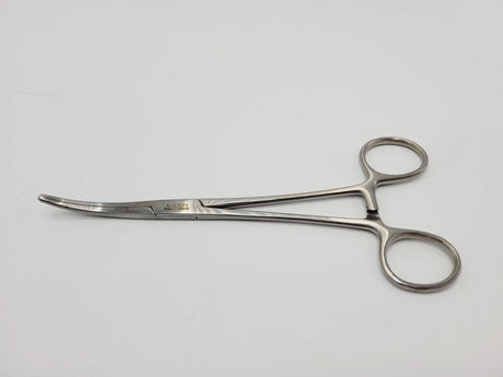 Millennium Surgical 1-2371 Roch-Ochsner Forceps, Curved, 1 x 2 Teeth 7-1/4" Millennium Surgical