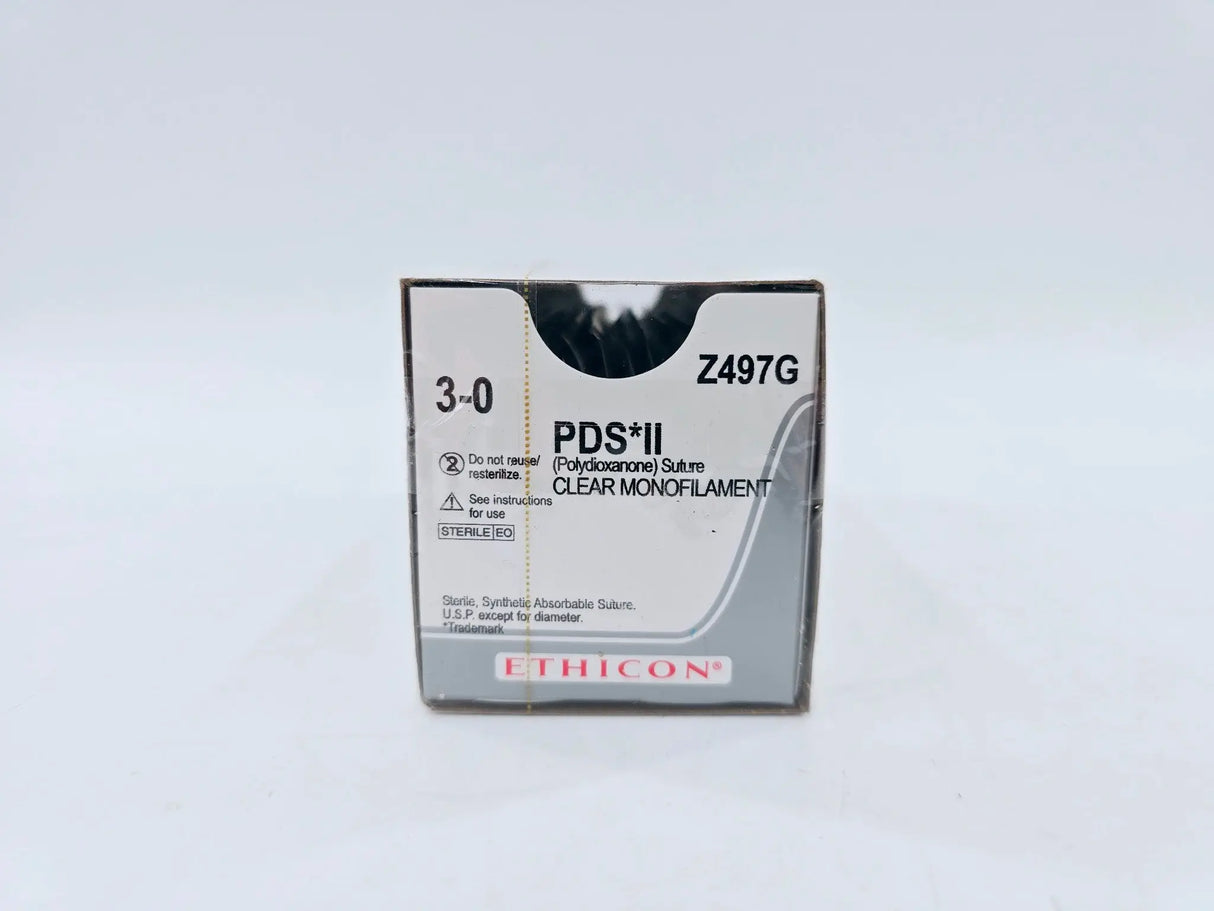 Ethicon Z497G 3-0 PDS II UNDYED 1X18" PS-2 MULTIPASS Needles Box of 12 Ethicon