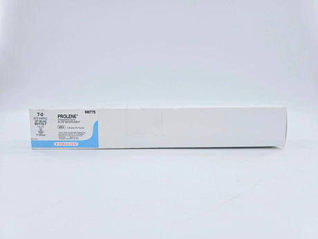 Ethicon M8775 7-0 PROLENE BLUE 4X24" BV175-7 DOUBLE ARMED Box of 12 Ethicon