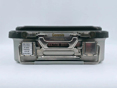 V. Mueller CD2-4B Genesis Mid-Length Sterilization Container w/ Lid & Tray 4" V. Mueller