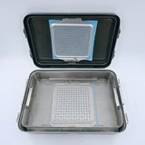 V. Mueller CD2-4B Genesis Mid-Length Sterilization Container w/ Lid & Tray 4" V. Mueller