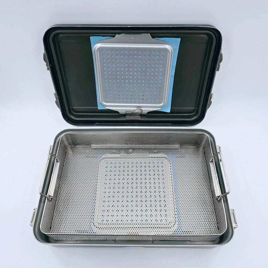 V. Mueller CD2-4B Genesis Mid-Length Sterilization Container w/ Lid ...