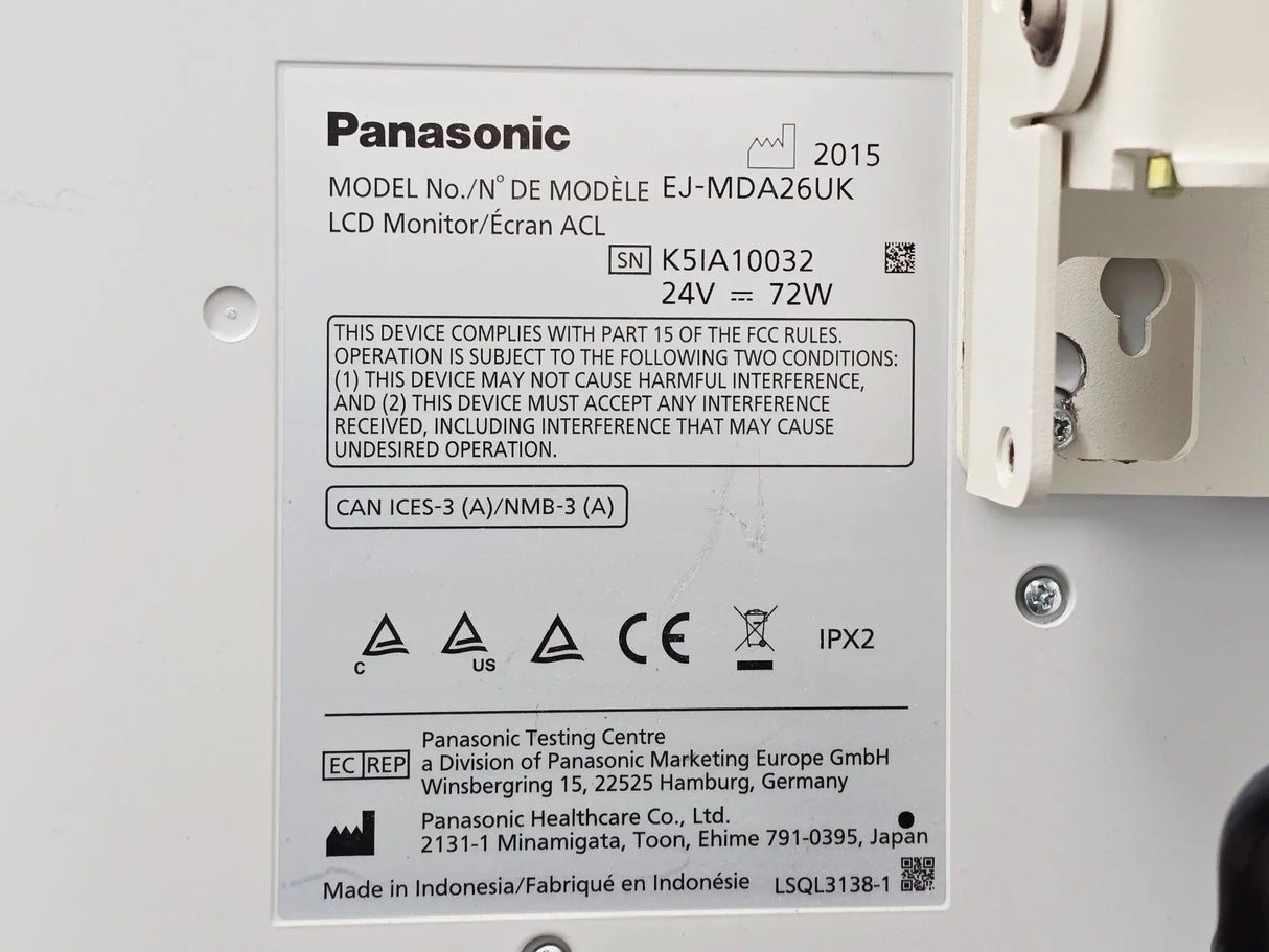 Panasonic EJ-MDA26UK Surgical Monitor + Karl Storz Secondary Monitor Stand 9402 Primis Medical