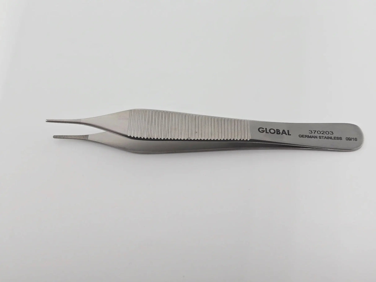 Baramed Instruments 370203 Adson Tissue Forceps Serrated 4.75 in Primis Medical