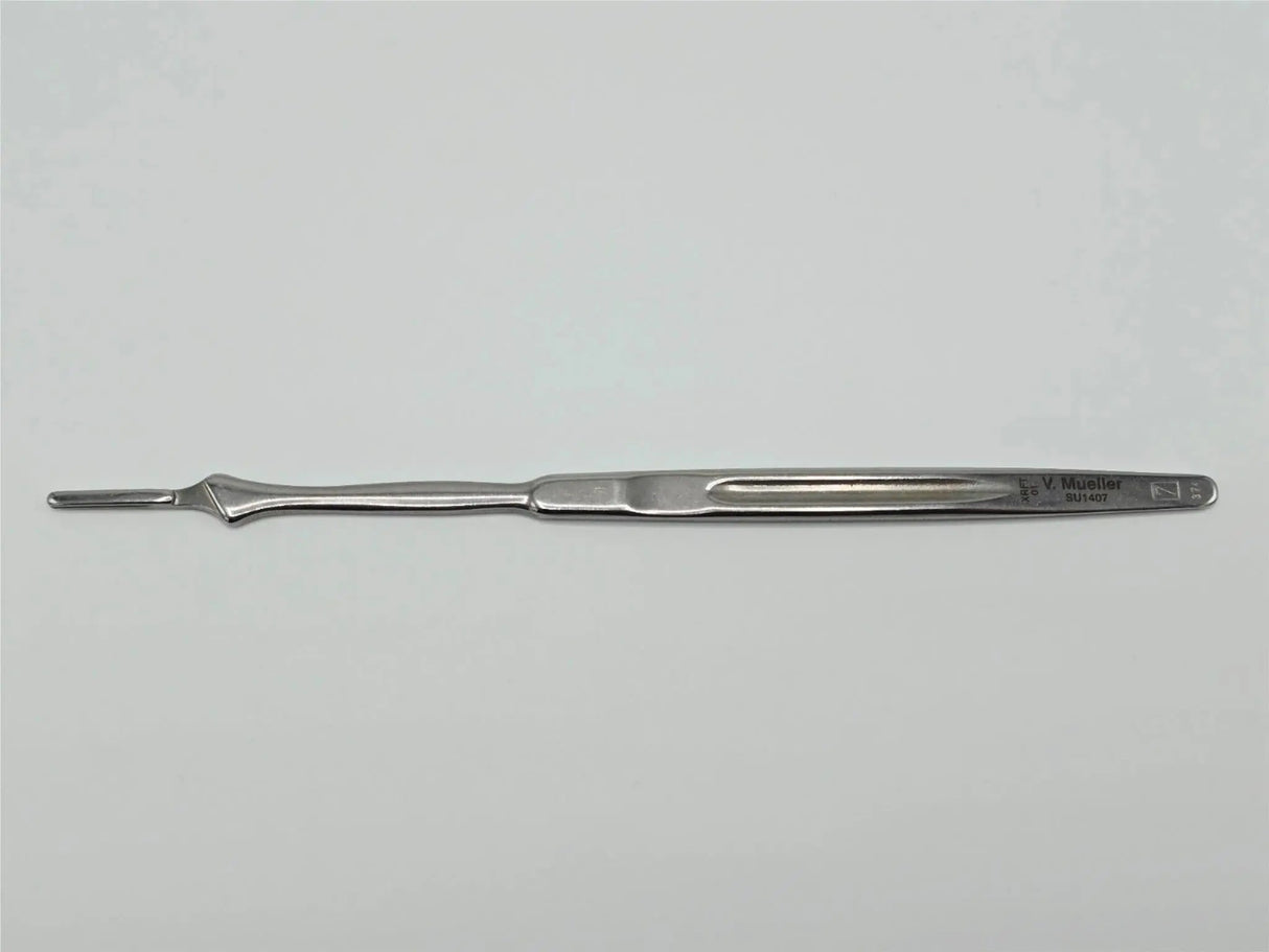 V Mueller SU1407 Knife Handle No 7 Stainless Steel 6 3/8 Inch Surgical Tool V. Mueller