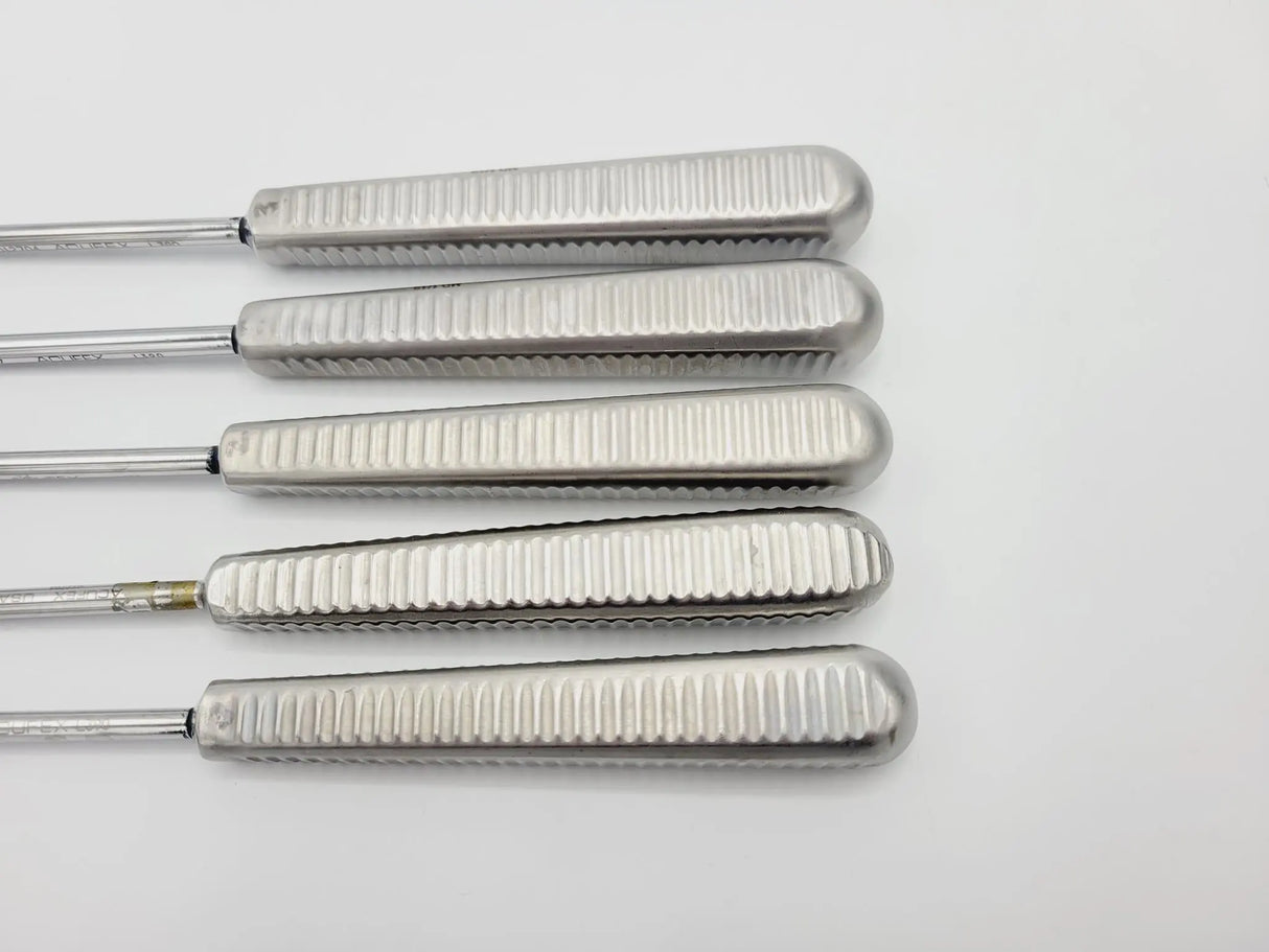 Acufex Curettes Regular & Ring w/ Sterilization Case Set of 5 Acufex