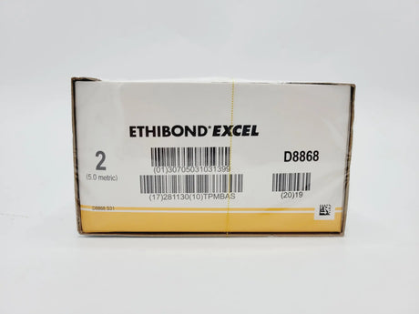 Ethicon D8868 2 ETHIBOND GREEN 1X18" CT-1 DOUBLE ARMED, Box of 36 Ethicon