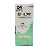 Ethicon 1674H 2-0 ETHILON BLACK 1X30" FSLX Box of 36 Ethicon