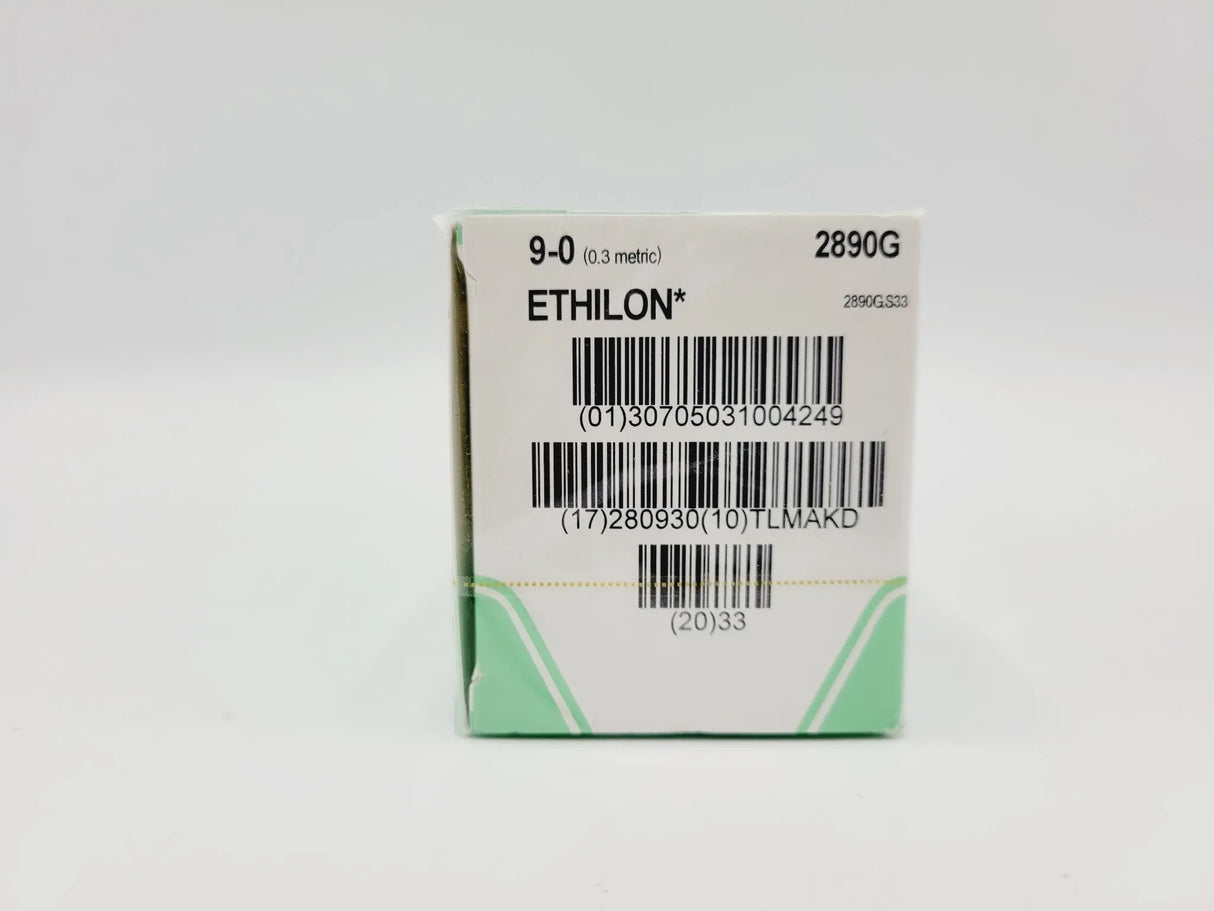 Ethicon 2890G 9-0 ETHILON BLACK 1X6" VAS100-4 Box of 12 Ethicon