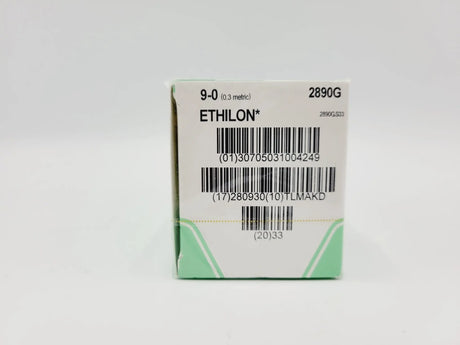 Ethicon 2890G 9-0 ETHILON BLACK 1X6" VAS100-4 Box of 12 Ethicon
