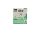 Ethicon 7770G 10-0 ETHILON BLACK 1X12" TG140-6 DOUBLE ARMED Box of 12 Ethicon
