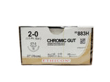 Ethicon 883H 2-0 GUT CHROMIC Naturally BROWN 1X27" CT-2 Box of 36 Ethicon