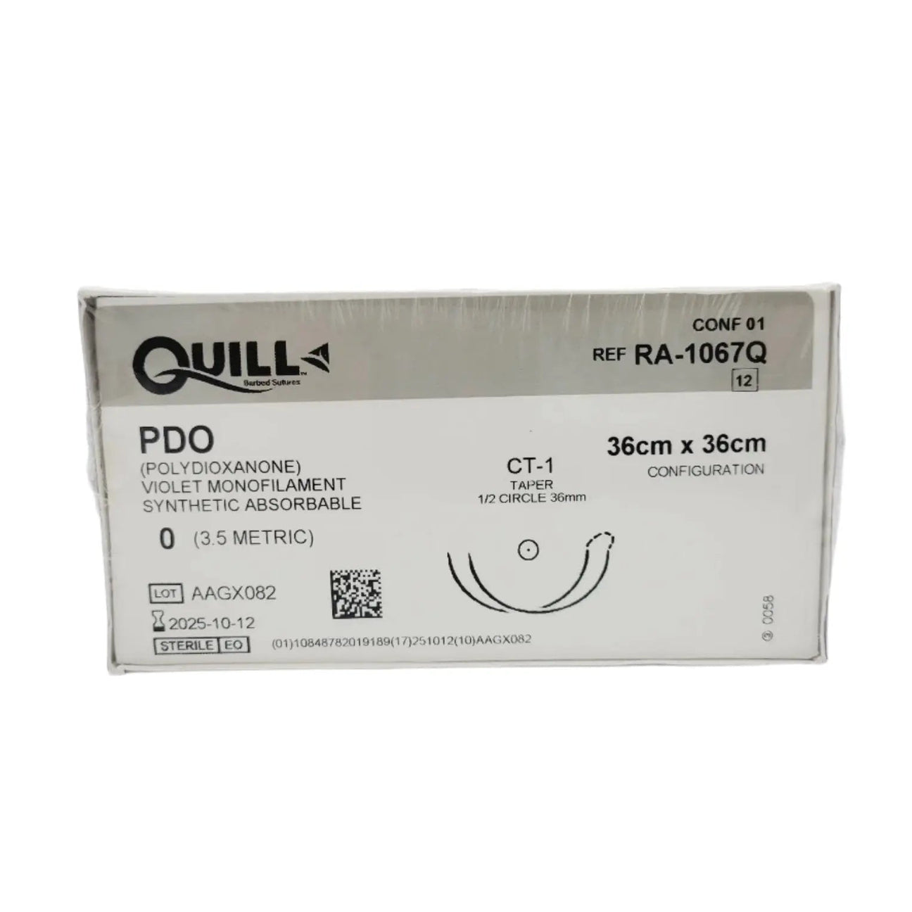 Quill RA-1067Q PDO 0 VIOLET 36cm x 36cm CT-1 DOUBLE ARM Box of 12 Quill