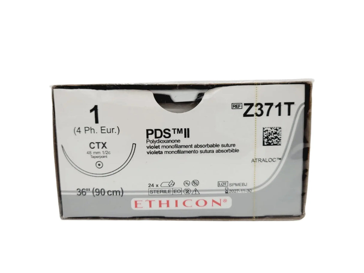Ethicon Z371T 1 PDS II VIOLET 1X36" CTX Box of 24 Ethicon