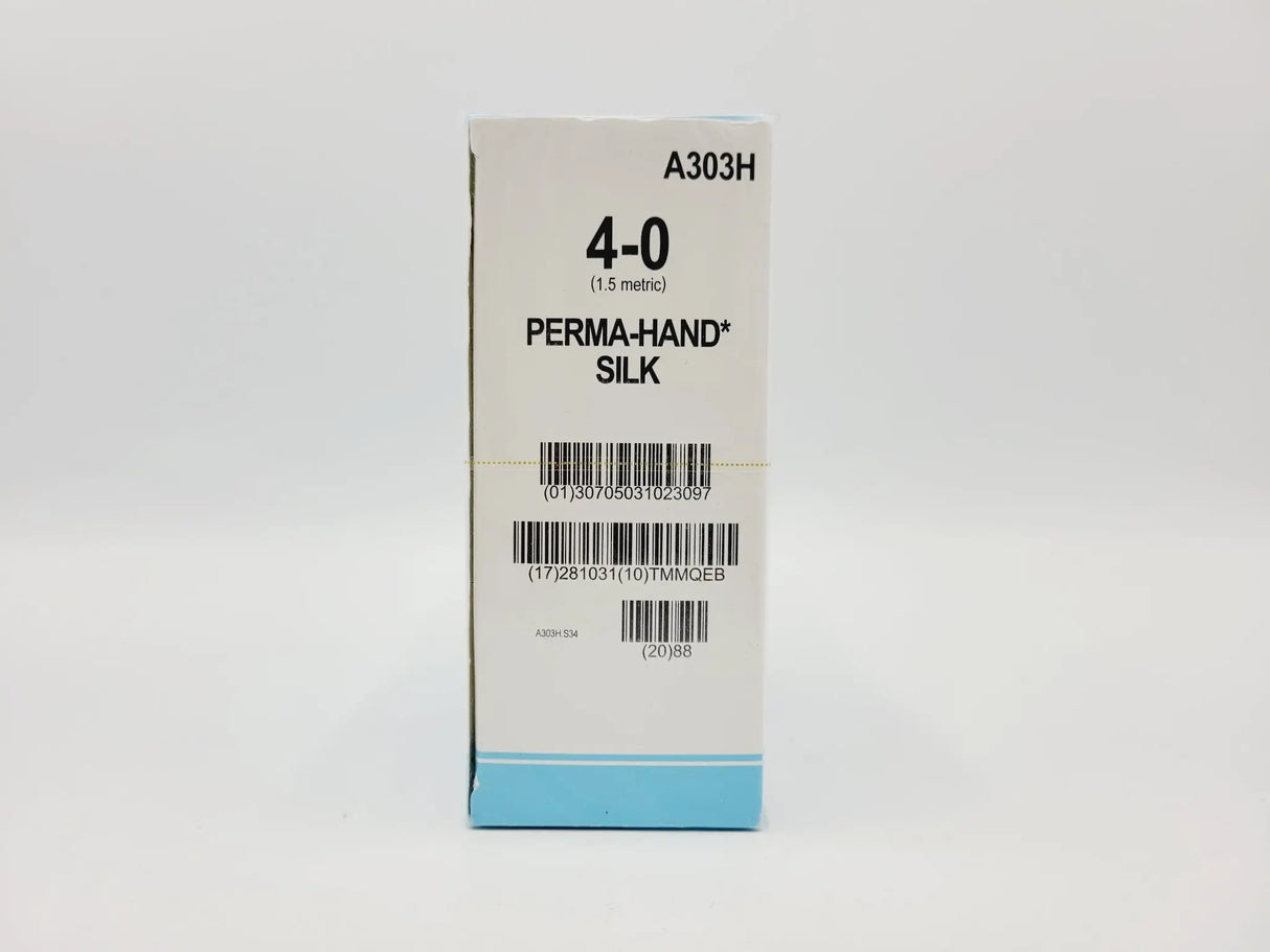 Ethicon A303H 4-0 PERMA HAND BLACK 12X30" TIE Box of 36 Ethicon