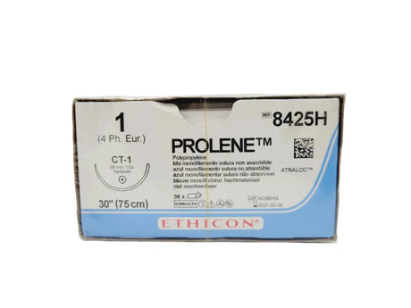 Ethicon 8425H 1 PROLENE BLUE 1X30" CT-1 Box of 36 Ethicon