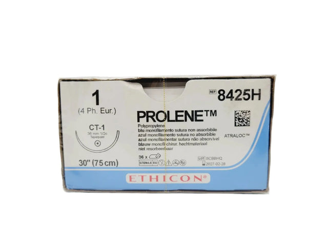 Ethicon 8425H 1 PROLENE BLUE 1X30" CT-1 Box of 36 Ethicon