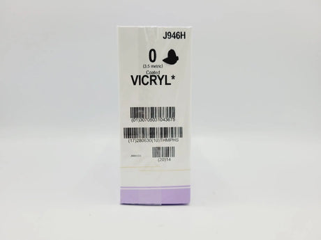 Ethicon J946H 0 COATED VICRYL UNDYED 1X36" CT-1 Box of 36 Ethicon